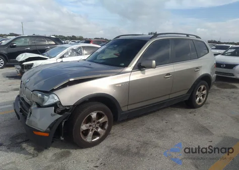 2008 BMW X3 3.0Si from USA, damaged, VIN WBXPC93438WJ18791